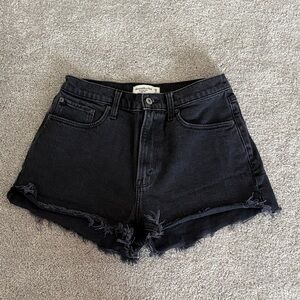 Abercrombie & Fitch Black Jean Shorts